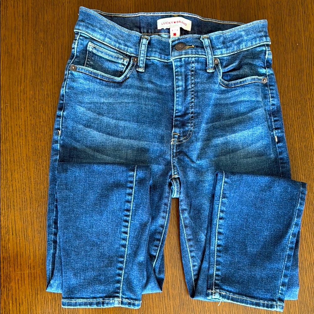 Lucky Brand Bridgette High Rise Skinny Blue Jeans